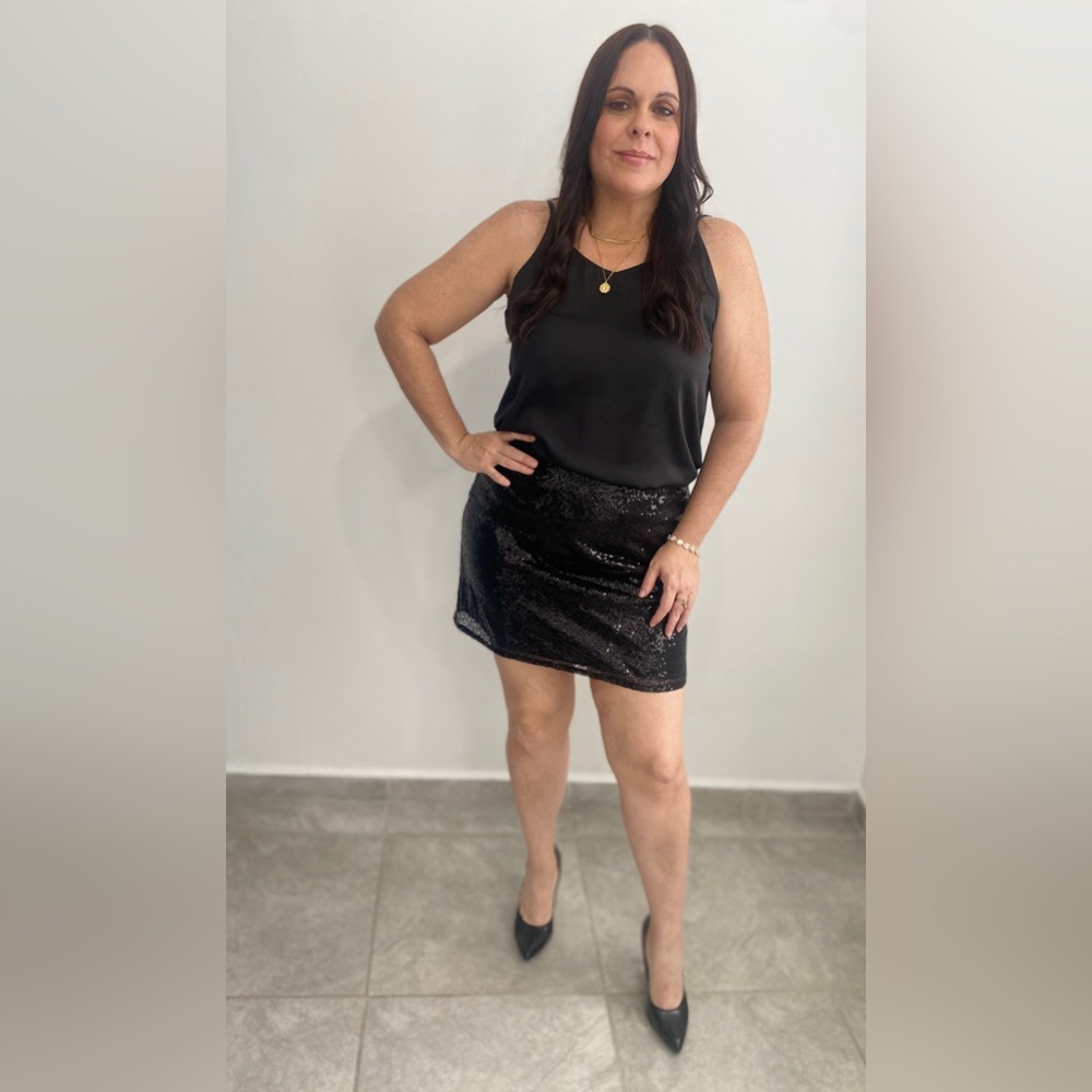 Sequin mini skirt